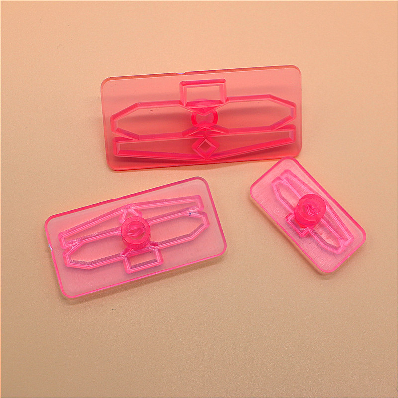 3-teiliges Set Aus Lebensmittelechten Kunststoff-ausstechformen In Schleifenform Zum Ausstechen Von Fondant, Kuchenglasur Und Keksen
