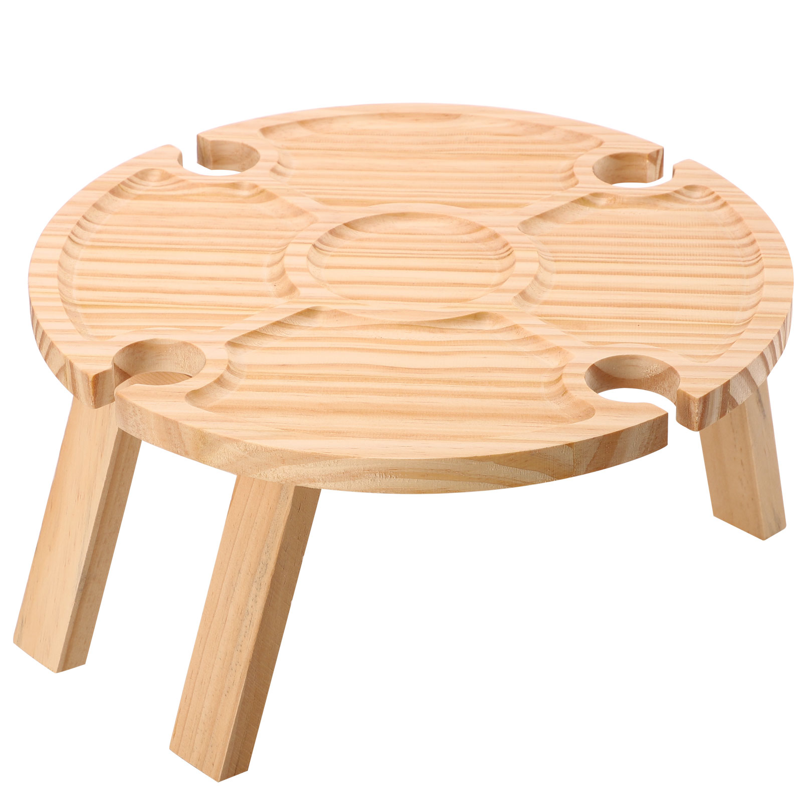 Tragbarer, Klappbarer Weintisch Aus Holz Für Den Außenbereich, Weintisch Für Weingläser, Strand-weintisch