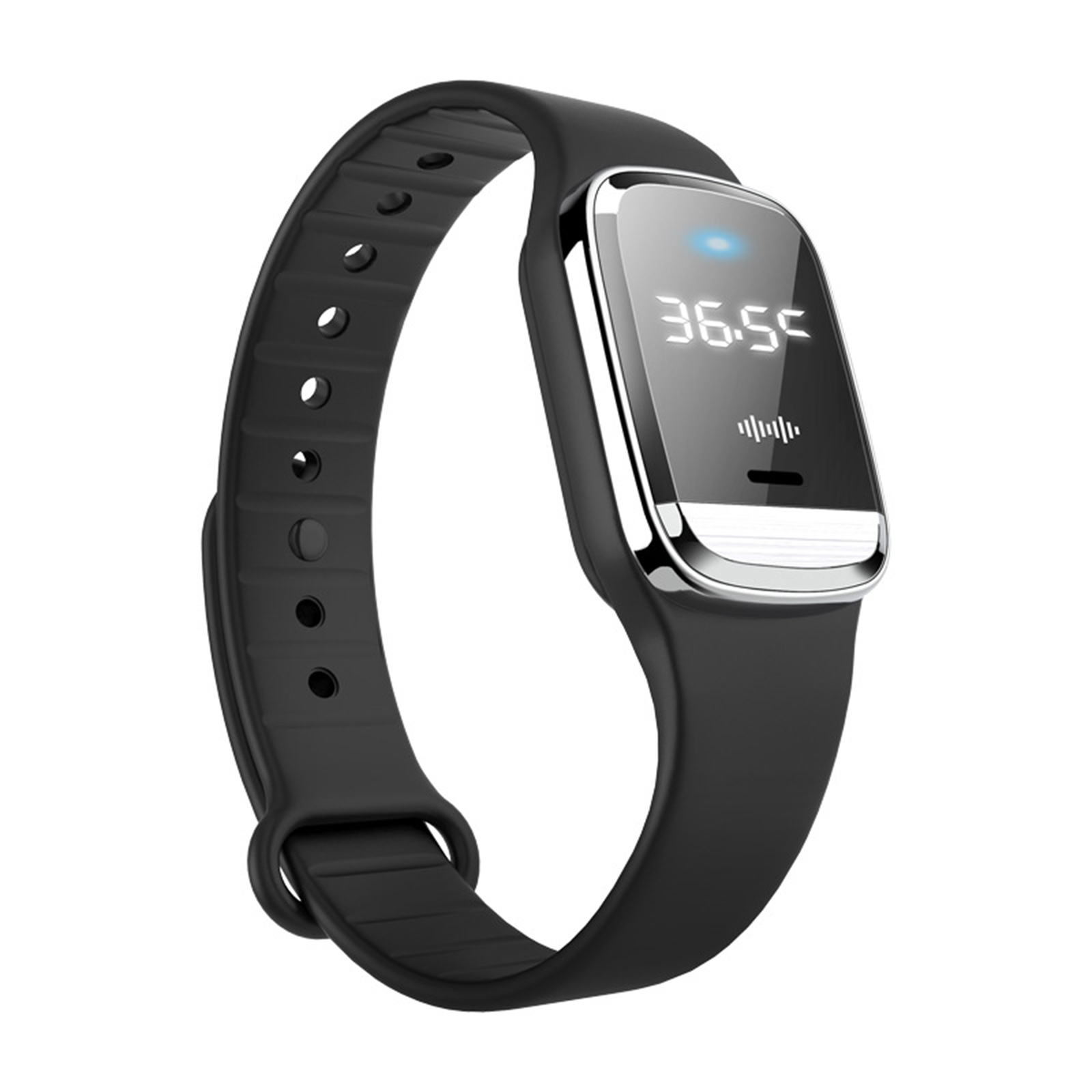 Tragbares Mückenschutz-armband Mit Digitaler Zeit- Und Körpertemperaturanzeige Für Kinder Und Erwachsene