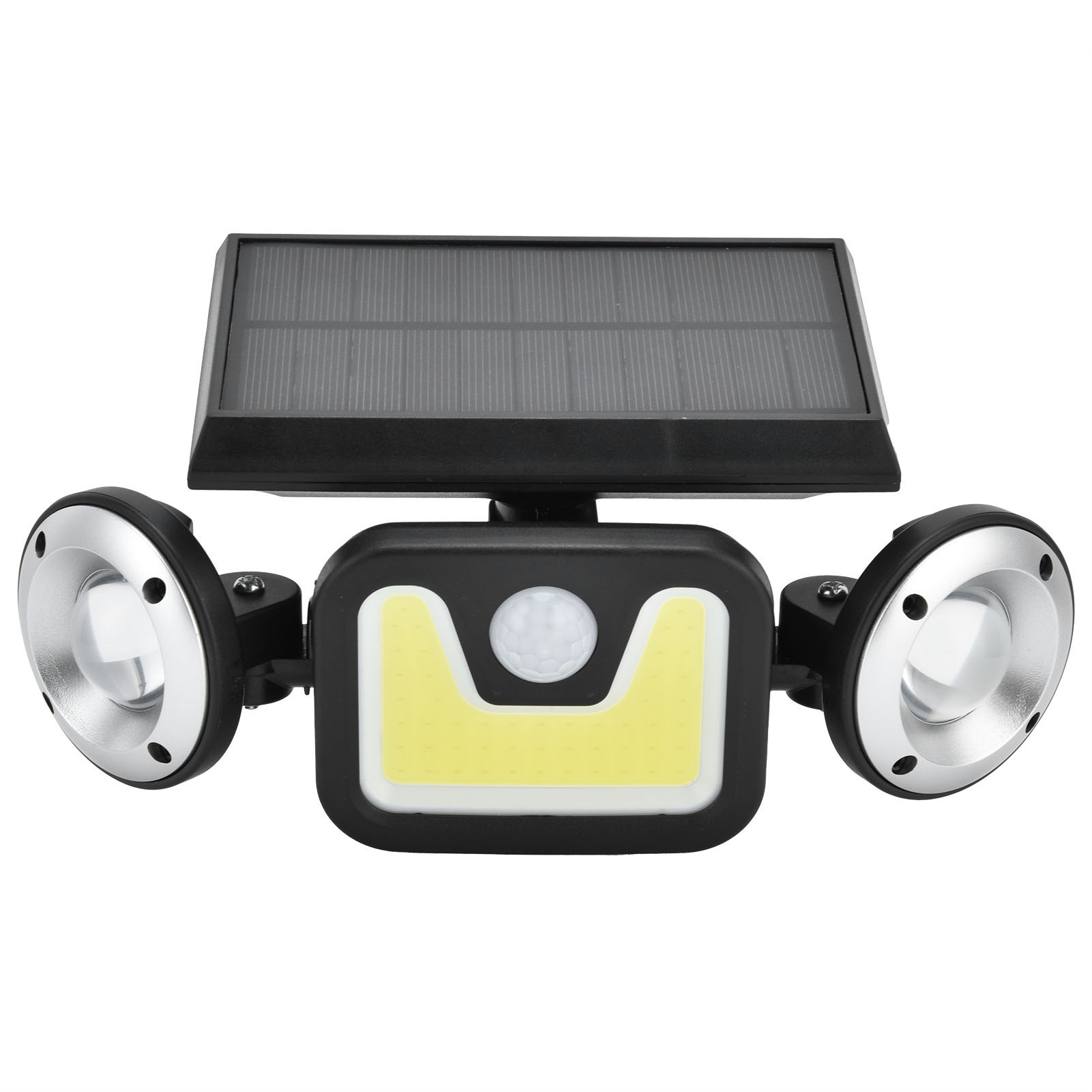 Solarbetriebene Led-flutlichtleuchte Mit Bewegungsmelder, Drehbar, Ip65 Wasserdicht, 3-stufig Verstellbar, Für Terrasse Und Garten