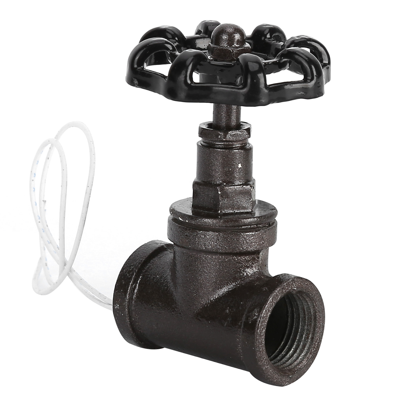 1/2-zoll-ventil Für Vintage-steampunk-lampen, Schwarzes Ventil, Eisen-tischlampe, Weißes Absperrventil