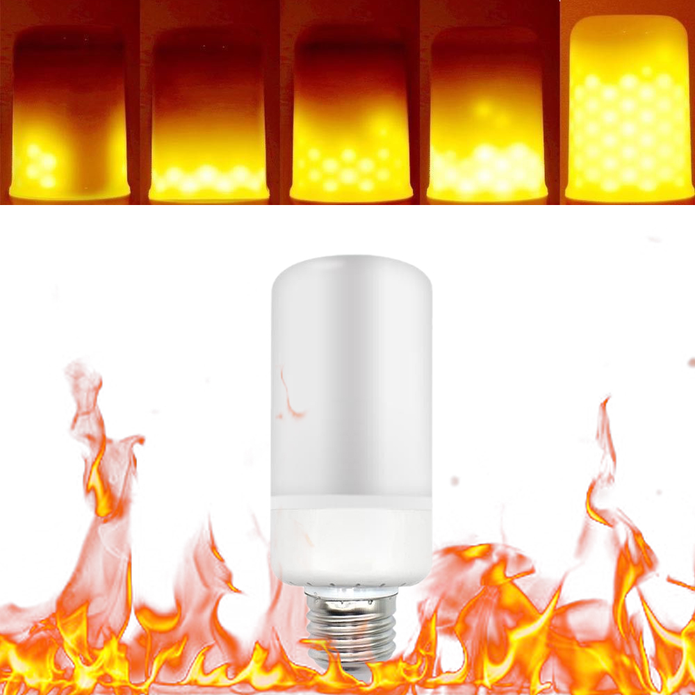 Led-flammenlicht Mit Flackerndem Effekt, 3 Leuchtmodi, E26-sockel, Smd2835 – Kreative Dekolampe Für Partys, Feiertage Und Geburtstage