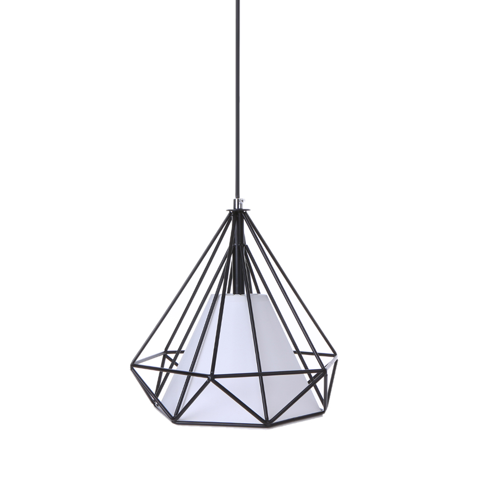 Tomshine 110-240v 0-60w Industrielle Vintage-käfig-pendelleuchte, Eisenkunst, Diamantpyramide, Geschmiedete Deckenleuchte Für Restaurant, Schlafzimmer, Wohnzimmer, Studio, Loft, Flur