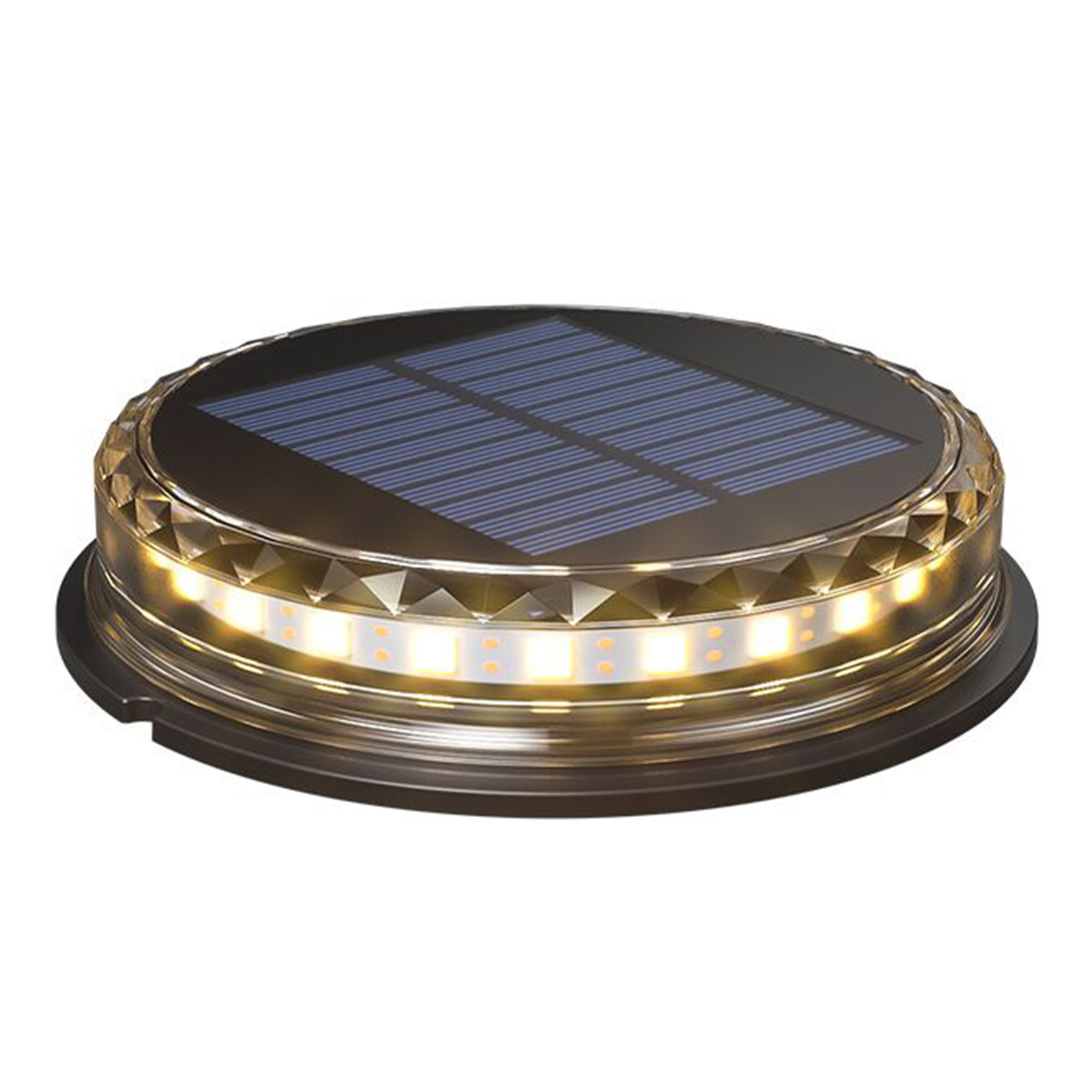 Solar-bodenleuchten, Led-warmlicht, Ip68 Wasserdichte Solar-scheibenleuchten Für Den Außenbereich, Unterirdische Leuchten, Solar-gartenleuchten, Landschaftsleuchten Für Wege, Höfe, Terrassen, Patios U