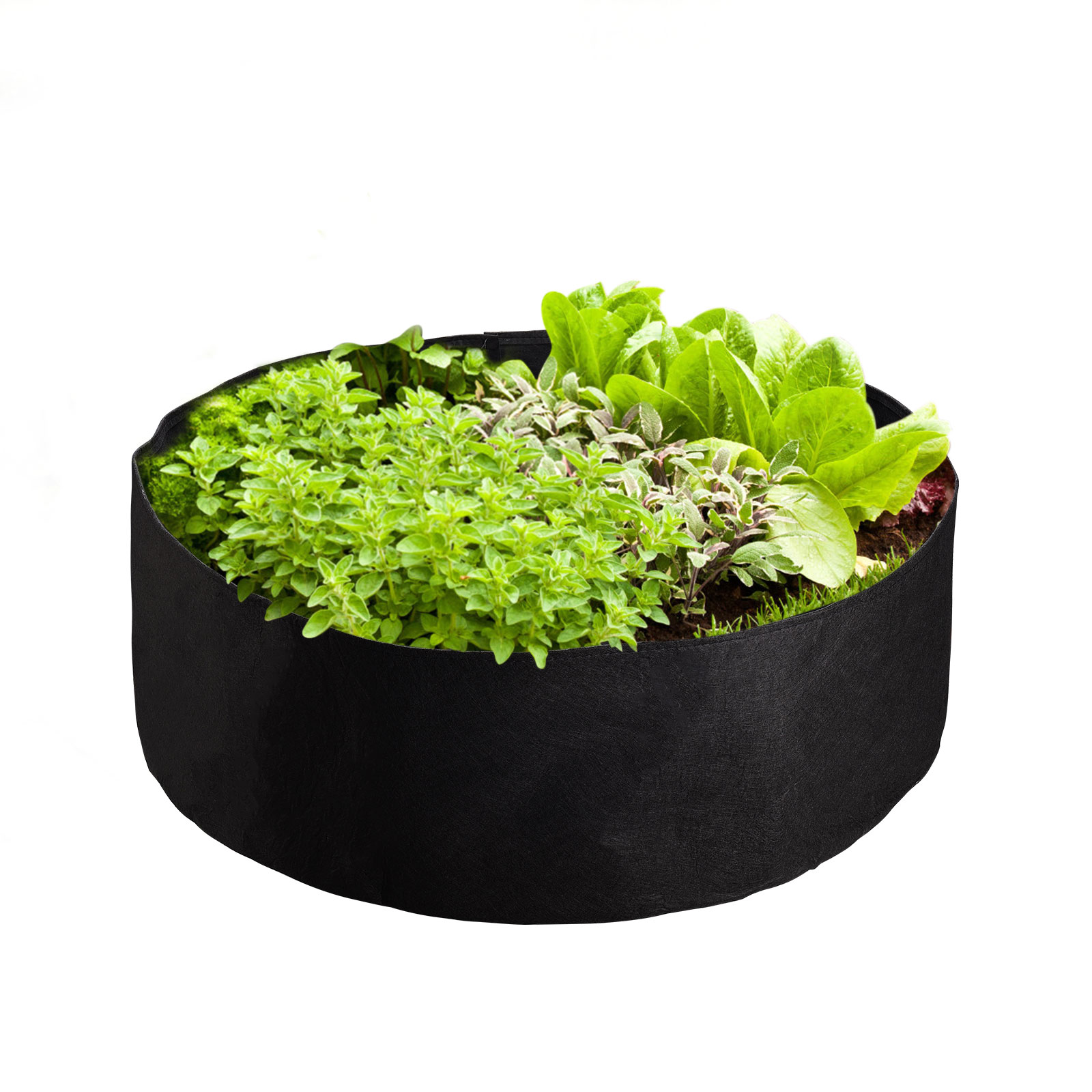 Kartoffelpflanzsack Aus Filz, 100 Gallonen, Großes Wetterfestes Gartenbeet Für Gemüse, Blumen, Schwarz, 50 X 11,8 X 0,04 Zoll