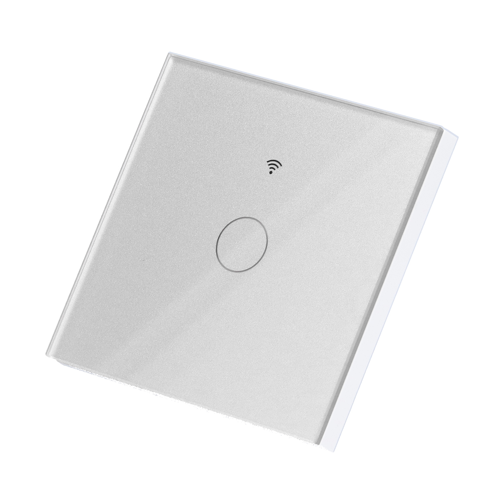 Einzelgang-berührungsschalter Für Tuya Zigbee Intelligente Fernbedienungs-lichtschalterplatte Mit Hintergrundbeleuchtung (weiß)