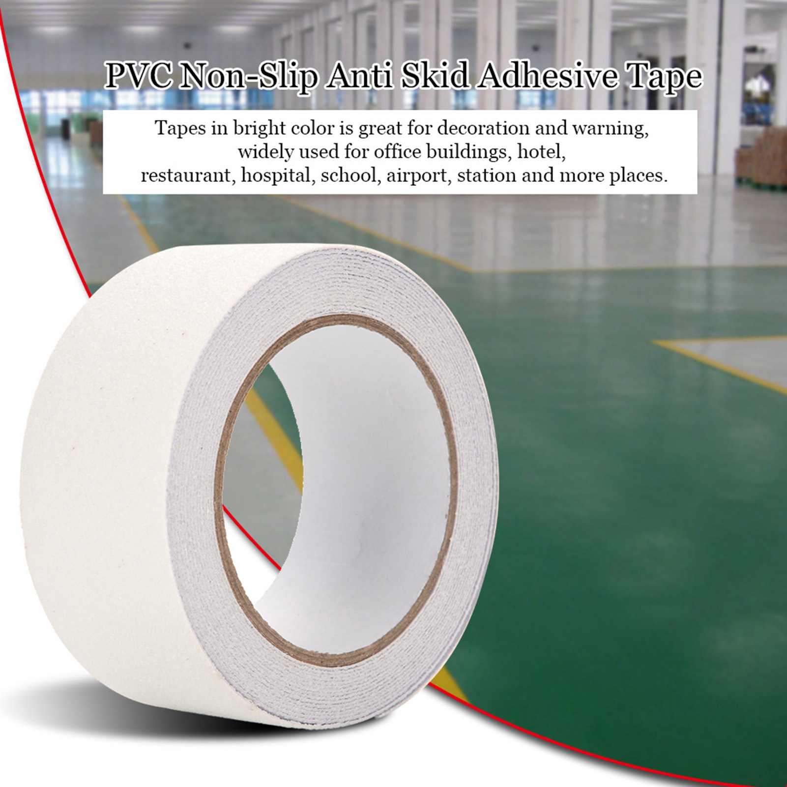 M X 5 Cm Pvc-antirutsch-klebeband Für Treppenstufen Und Bodensicherheit (transparent)