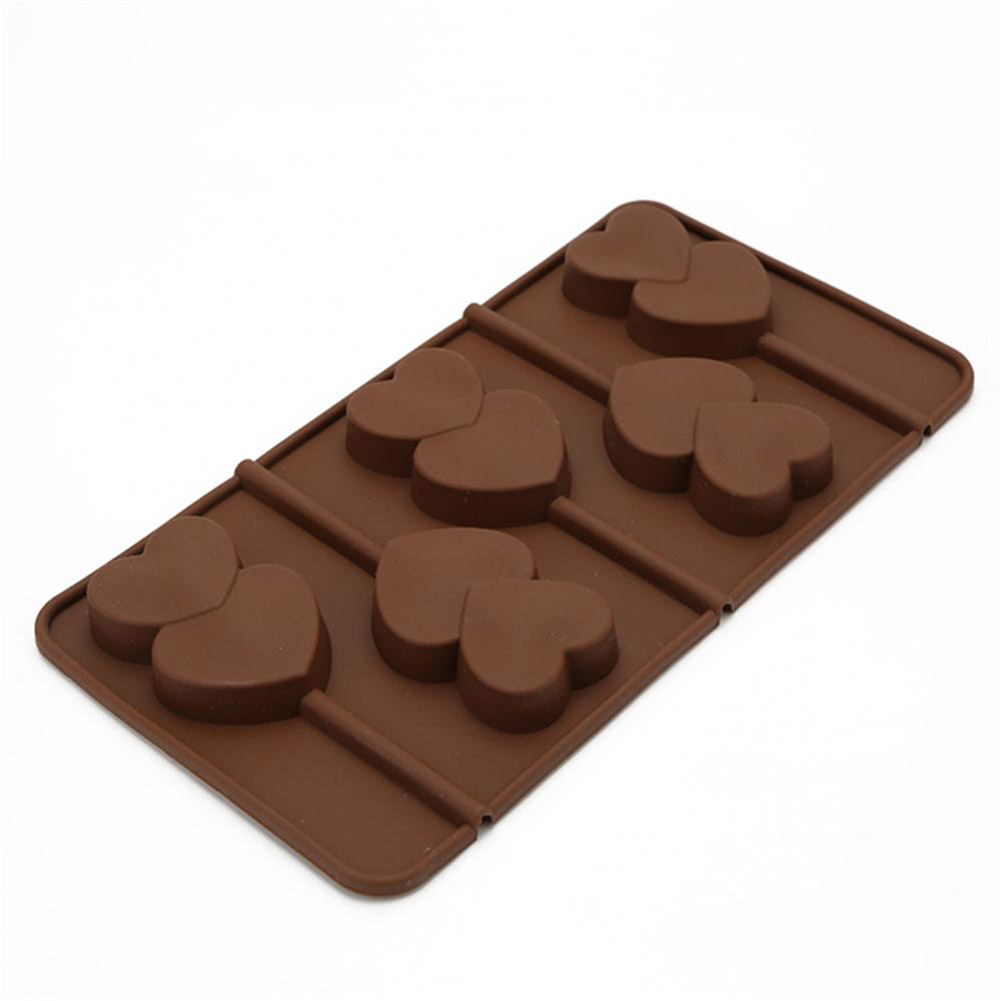 5-teiliges Set Hitzebeständiger Silikon-herzformen Für Kaffeelutscher, Pralinen, Schokoladenkuchen Und Andere Leckereien
