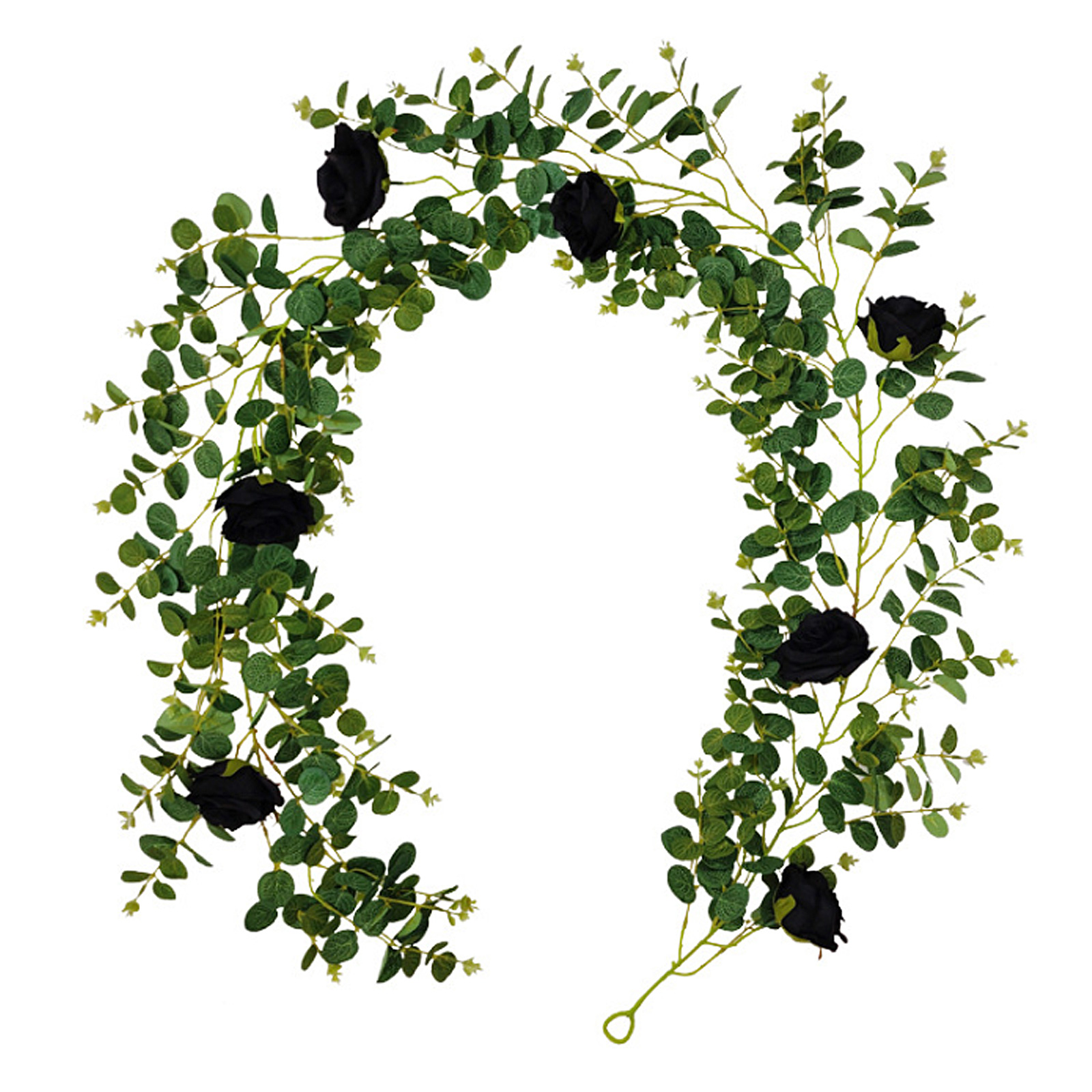 Künstliche Rattan-halloween-dekoration, Schwarz, Innendekoration, Hängend, Rosen-rattan, Künstliches Geldblatt
