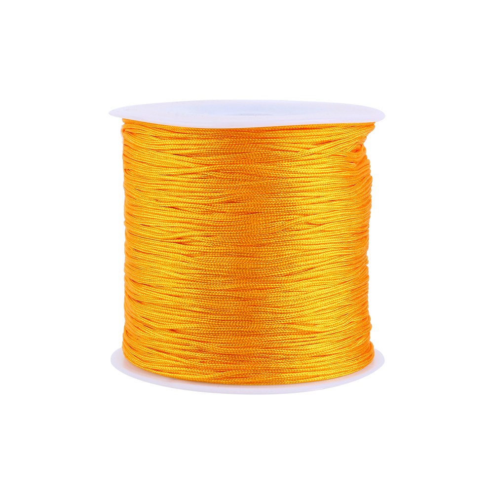 100 M X 0,8 Mm Nylon-knotenkordel (rattenschwanz-makramee, Shamballa-faden, Gold)