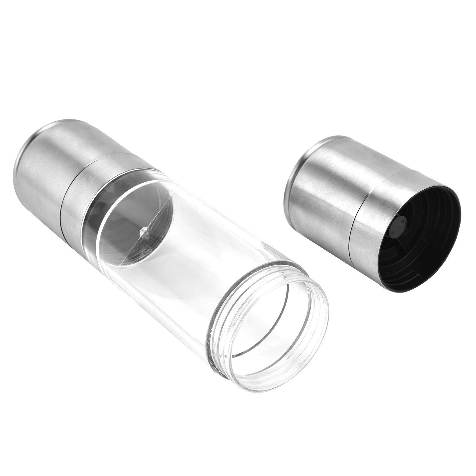 2-in-1-handmühle Aus Edelstahl Für Knoblauch, Pfeffer Und Gewürze – Ideal Für Die Küche