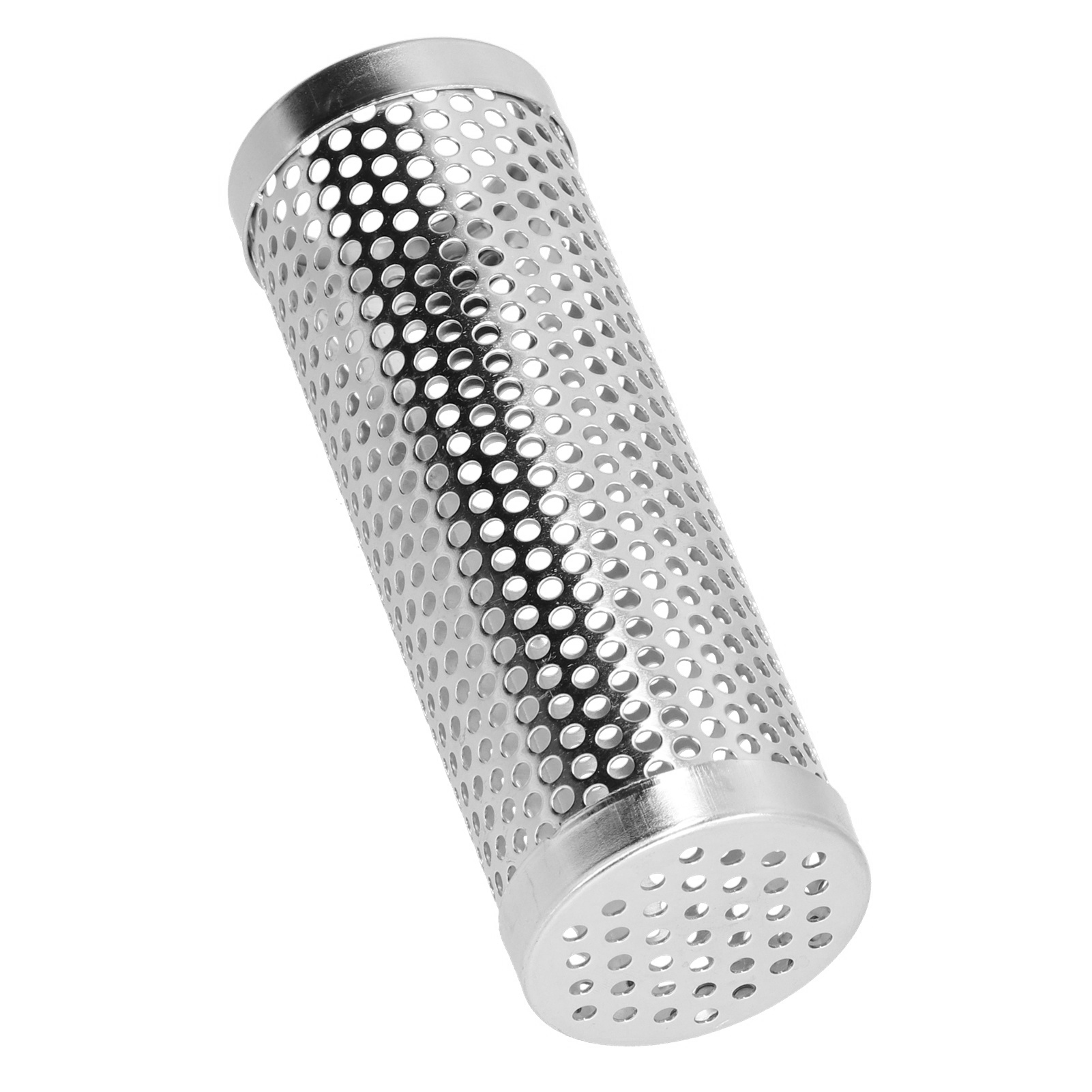 Zylindrische, Abnehmbare Räucherbox Mit Großem Fassungsvermögen Für Obstholz-grillpellets, Geeignet Für Camping Und Outdoor-aktivitäten, 15,3 X 5,3 Cm