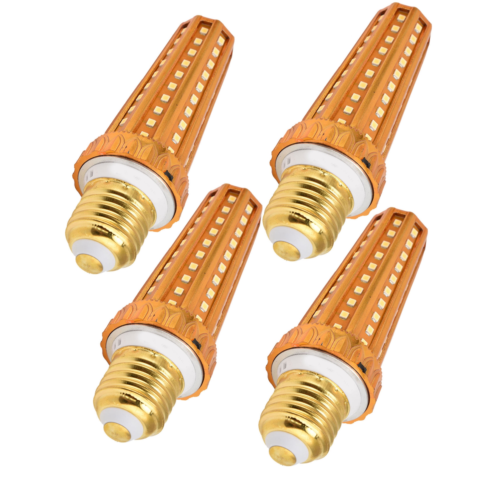 4 Stück Led-maiskolbenlampen E27 17w 3200lm Für Innenräume Wie Lagerhallen, Keller Und Werkstätten, Warmweiß