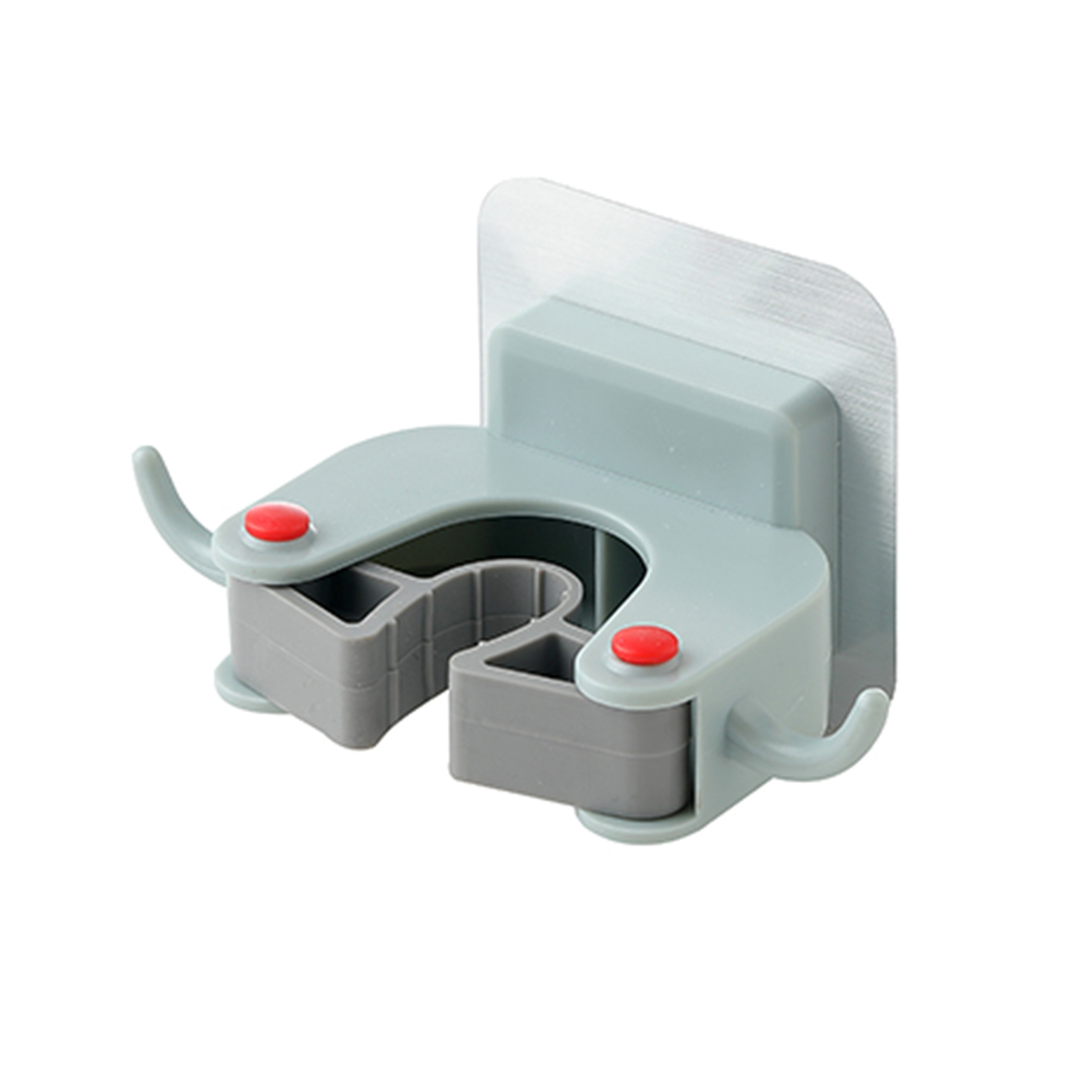 Robuster, Wiederverwendbarer Wandhalter Für Mopp, Handtuch Und Besen (02blau)