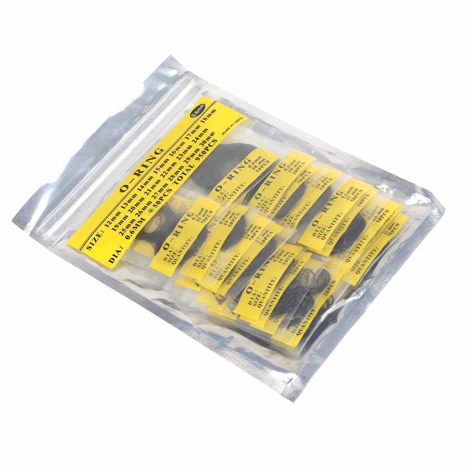 950-teiliges Set 12 Mm 30 Mm Universal-o-ring-dichtungen Aus Gummi Für Uhrenrückseiten (0,6 Mm)