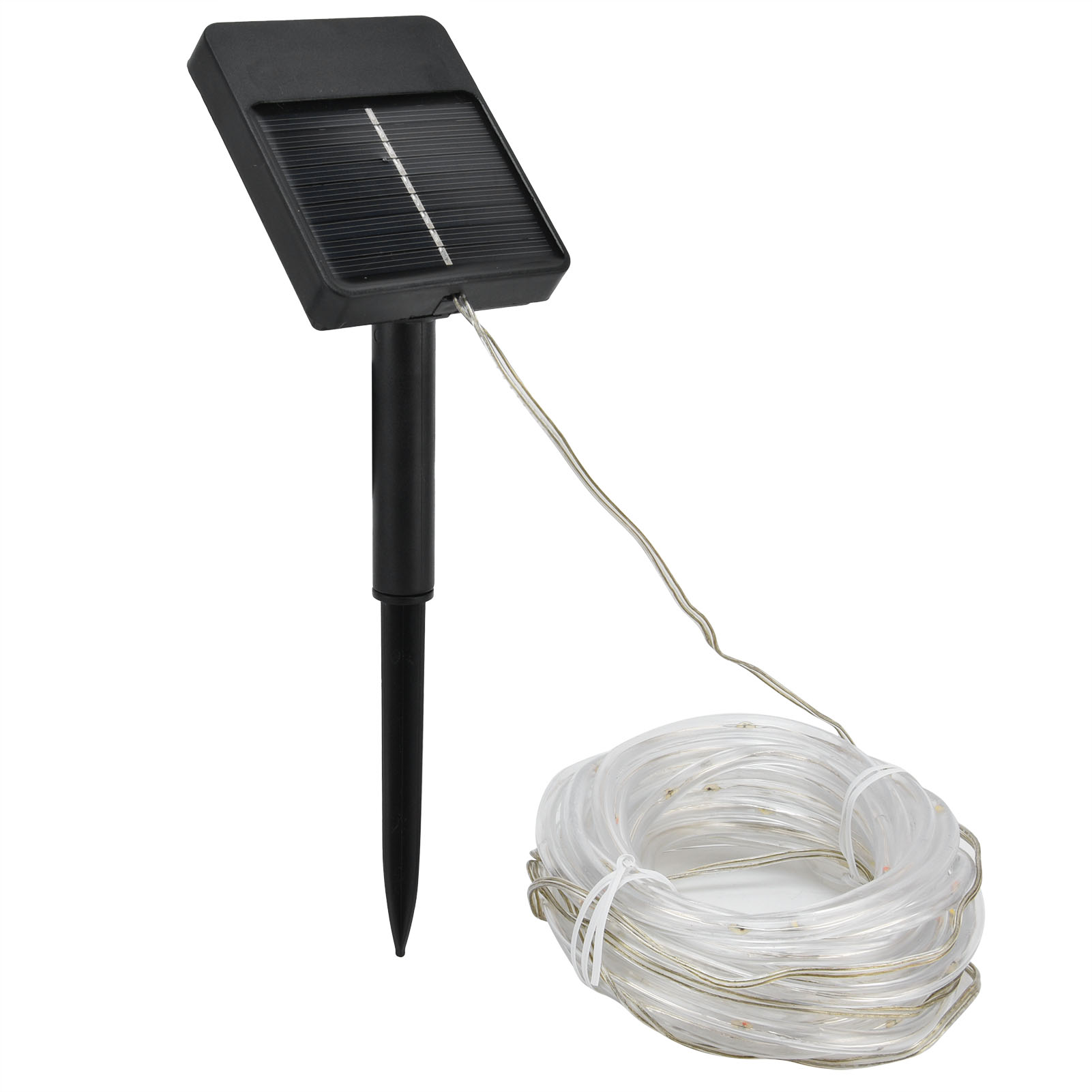 7 M Lange Solar-lichterkette Mit 50 Leds, Wasserdicht, Für Den Außenbereich, Gartenbeleuchtung, Warmweißes Licht