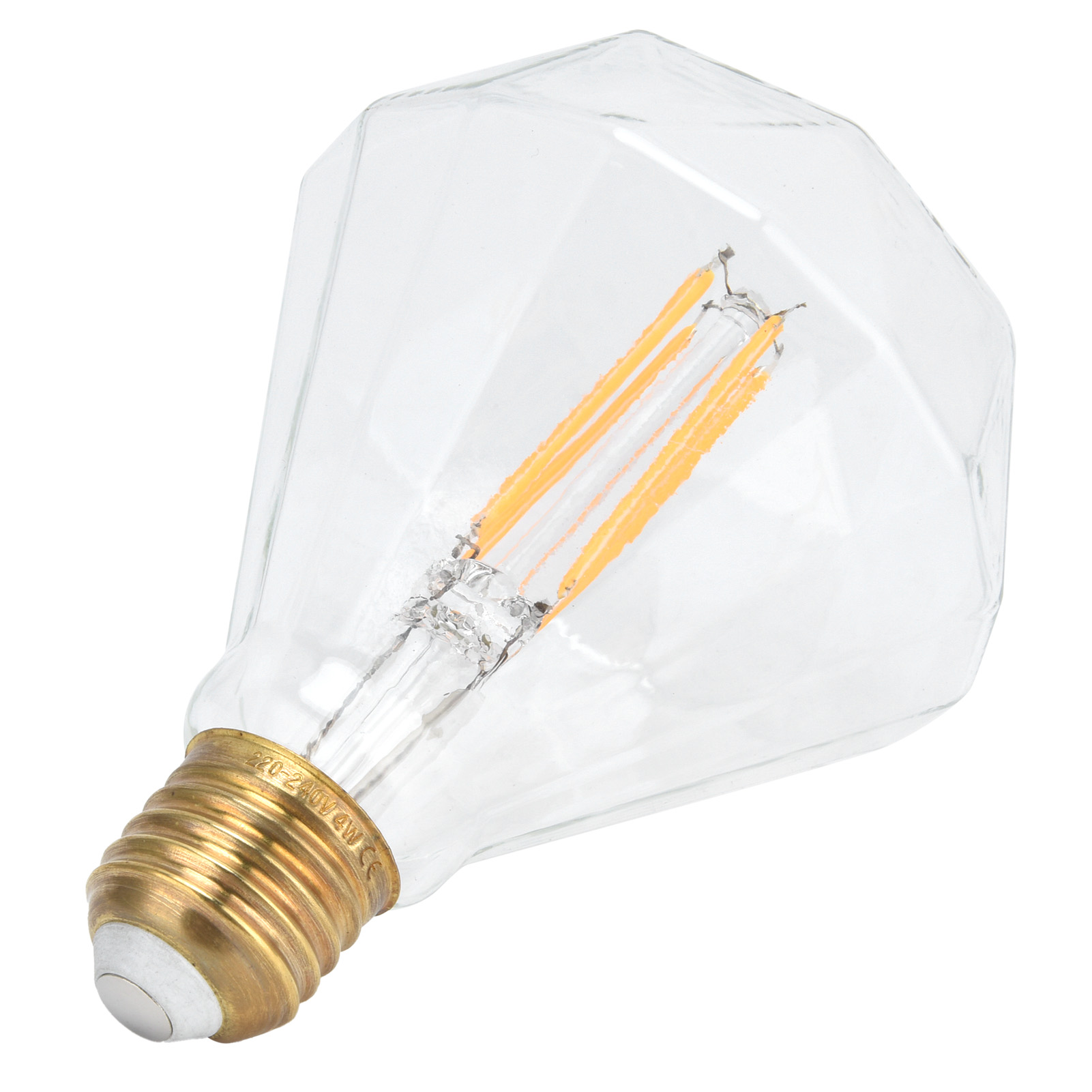 Led-glühbirne E27 4w Vintage-glühfadenlampe Für Kronleuchter Und Wandlampen, 220v, Warmweißes Licht