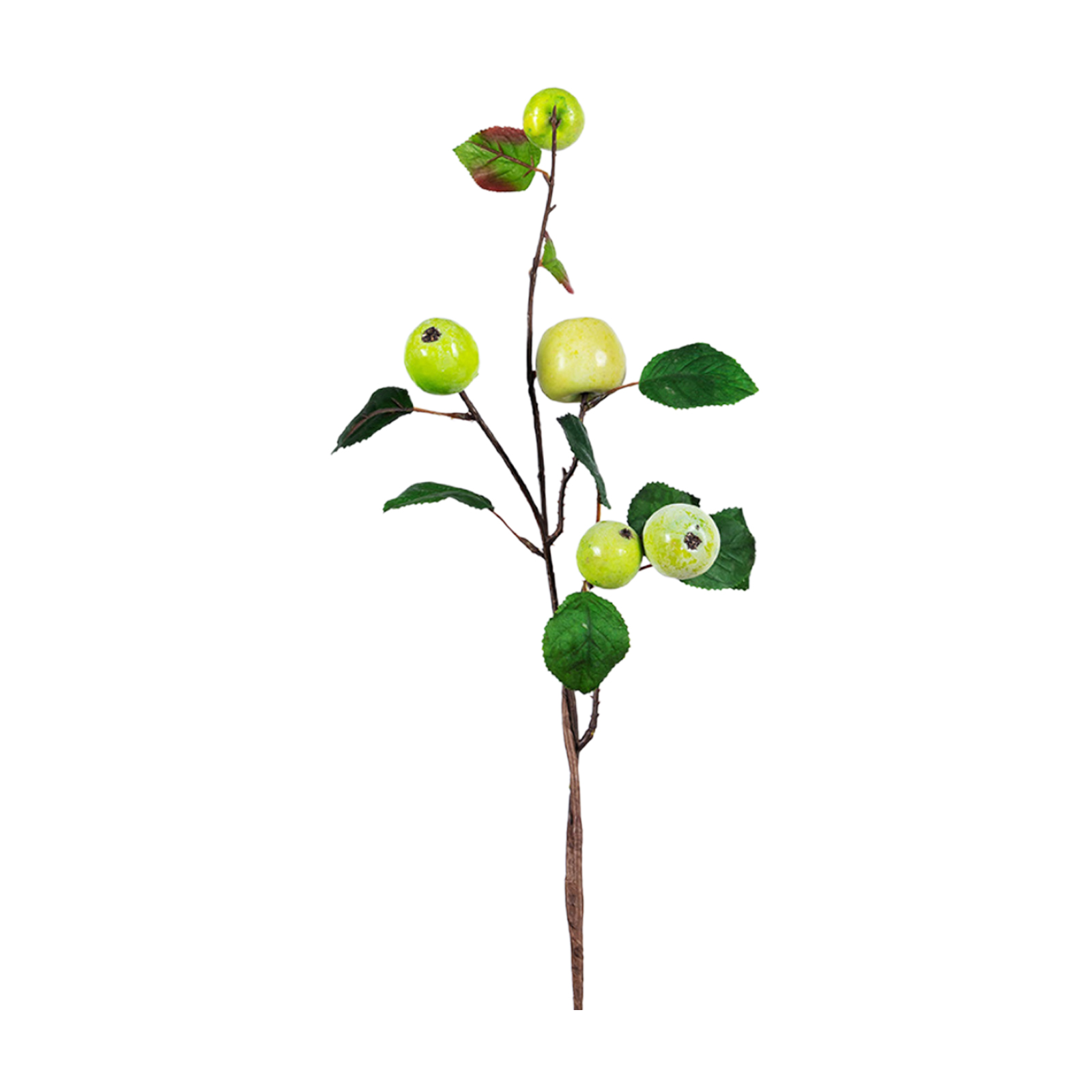 Künstlicher Apfelzweig Aus Seidenstoff, Künstliches Obst, Pflanzenzweig-dekoration Für Garten, Restaurant, Schlafzimmer, Grün
