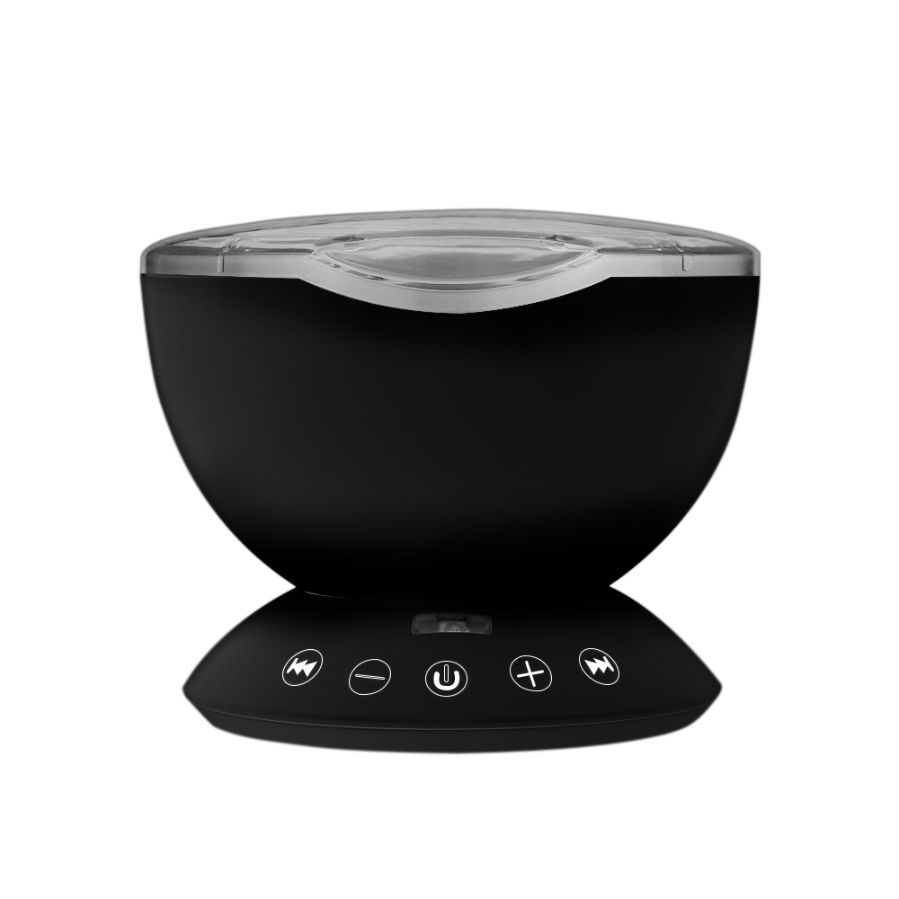 Mehrfarbiger Ozeanwellen-lichtprojektor Als Nachtlicht Mit Mini-musikplayer Für Wohn- Und Schlafzimmer, Originelle Babylampe, Schwarz
