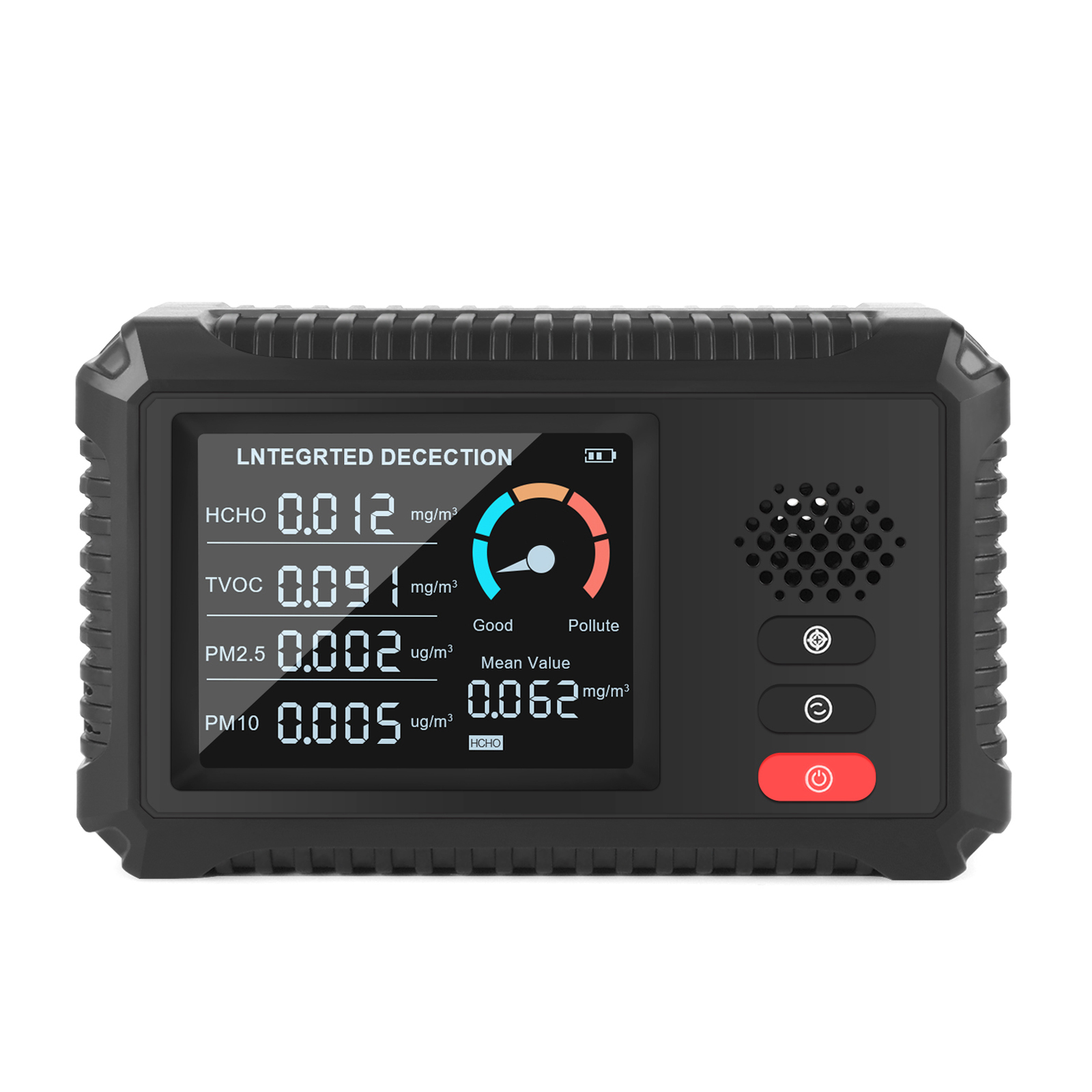 Luftqualitätsmonitor, Formaldehyd-detektor, Tvoc- Und Pm2,5/pm10-tester, Multifunktionales Luftgasmessgerät, Echtzeit-datenüberwachung, Intelligente Echtzeit-erkennung Für Zuhause Und Büro