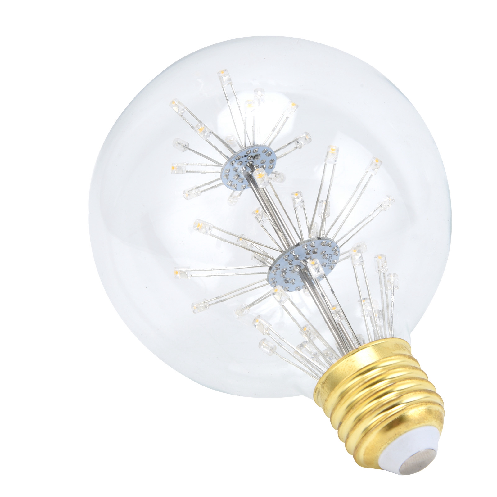 Antike Led-glühbirne, 3 W, G95 E27, Runde Kugelform, Für Festliche Dekoration, Warmes Licht