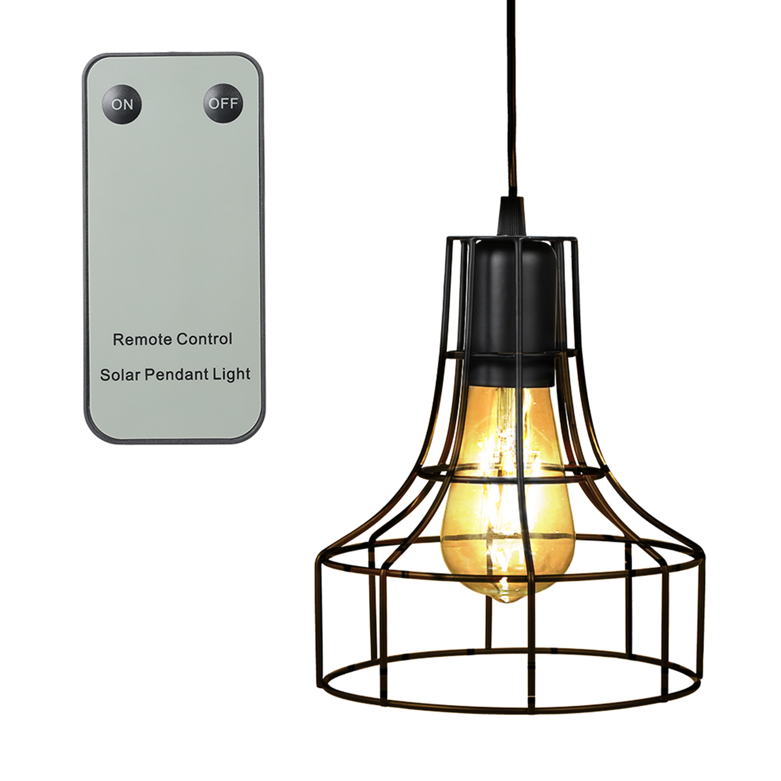 Solarbetriebene Pendelleuchte Für Den Außenbereich Mit Lichtsensor, Fernbedienung Und Zugschalter, Schutzart Ip44 (wasserdicht) Für Garten, Terrasse, Balkon Und Haus.