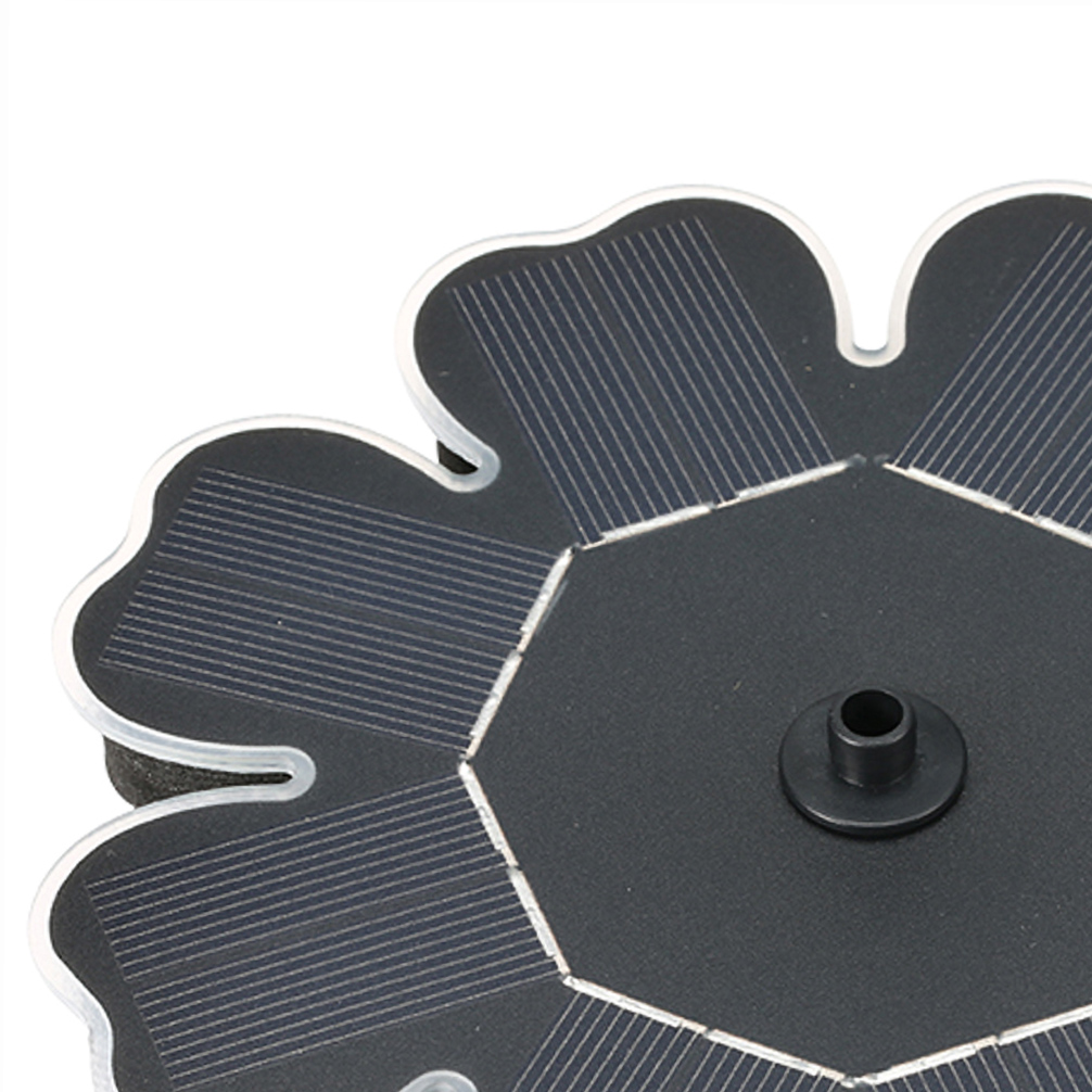 Anself Solarbrunnen 8v 2w Solarpanel Schwimmbrunnen Bürstenloses Wasserpumpen-set Für Vogeltränke Teich Garten