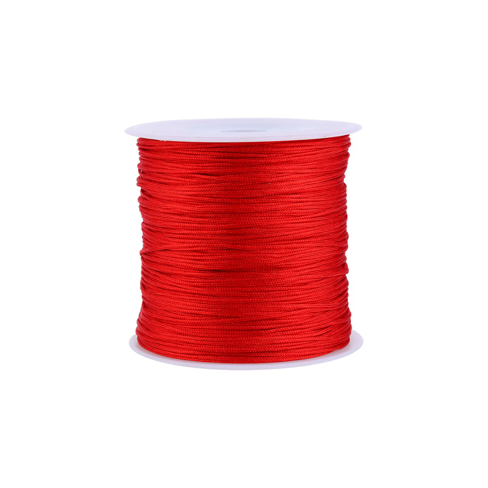 100 M X 0,8 Mm Nylon-knotenkordel (rattenschwanz-makramee, Shamballa-faden, Rot)