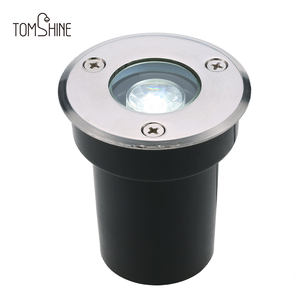 Tomshine 1w Ac/dc 12v Led-untergrundleuchte, 100 Lm, Hochleistungs-led-bodenleuchte Aus Gehärtetem Glas, Für Den Außenbereich, Garten, Wege, Treppen, Hof, Landschaftsbeleuchtung, Ip67 Wasserbeständig,
