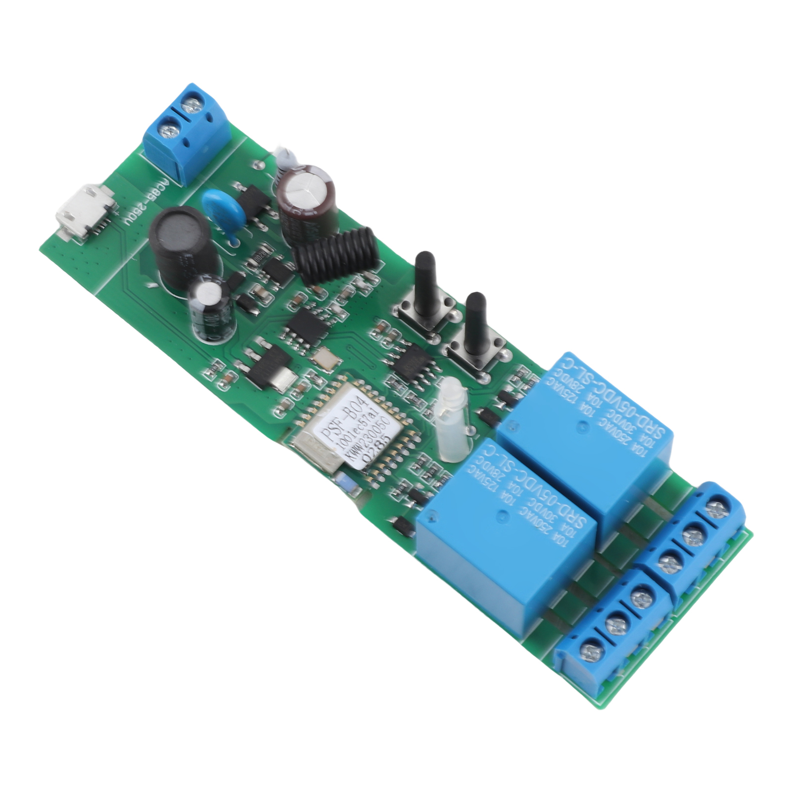 Ewelink Smart Wifi Switch Universalmodul 2-kanal Ac85-250v Funkschalter Mit Timer, Smartphone-app Und Fernbedienung, Kompatibel Mit Alexa-sprachsteuerung Für Smart Home