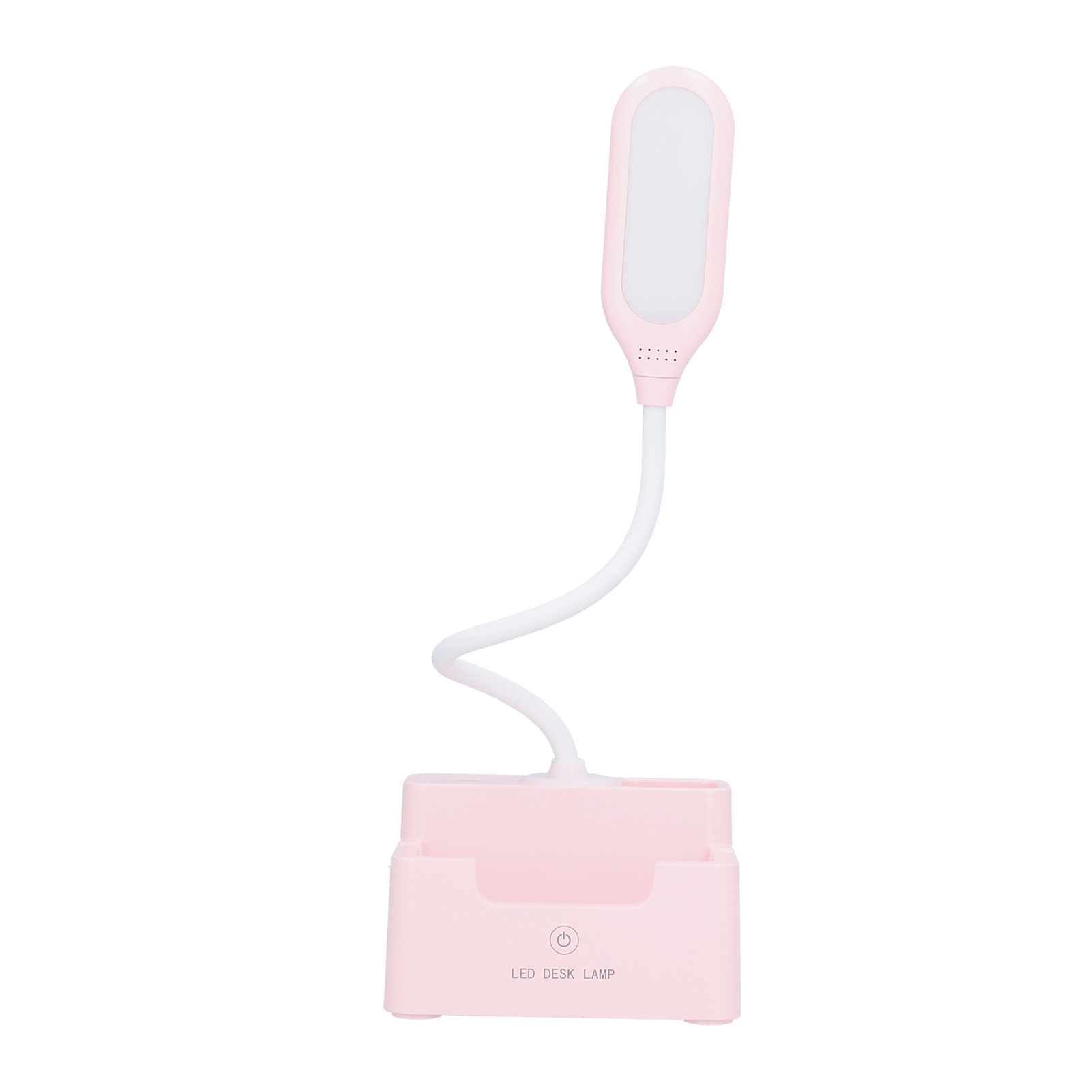 Augenschonende Schreibtischlampe Für Studentenzimmer, Leselampe, Touch-multifunktions-stifthalter, Weißes Licht, Warmes Licht, Rosa