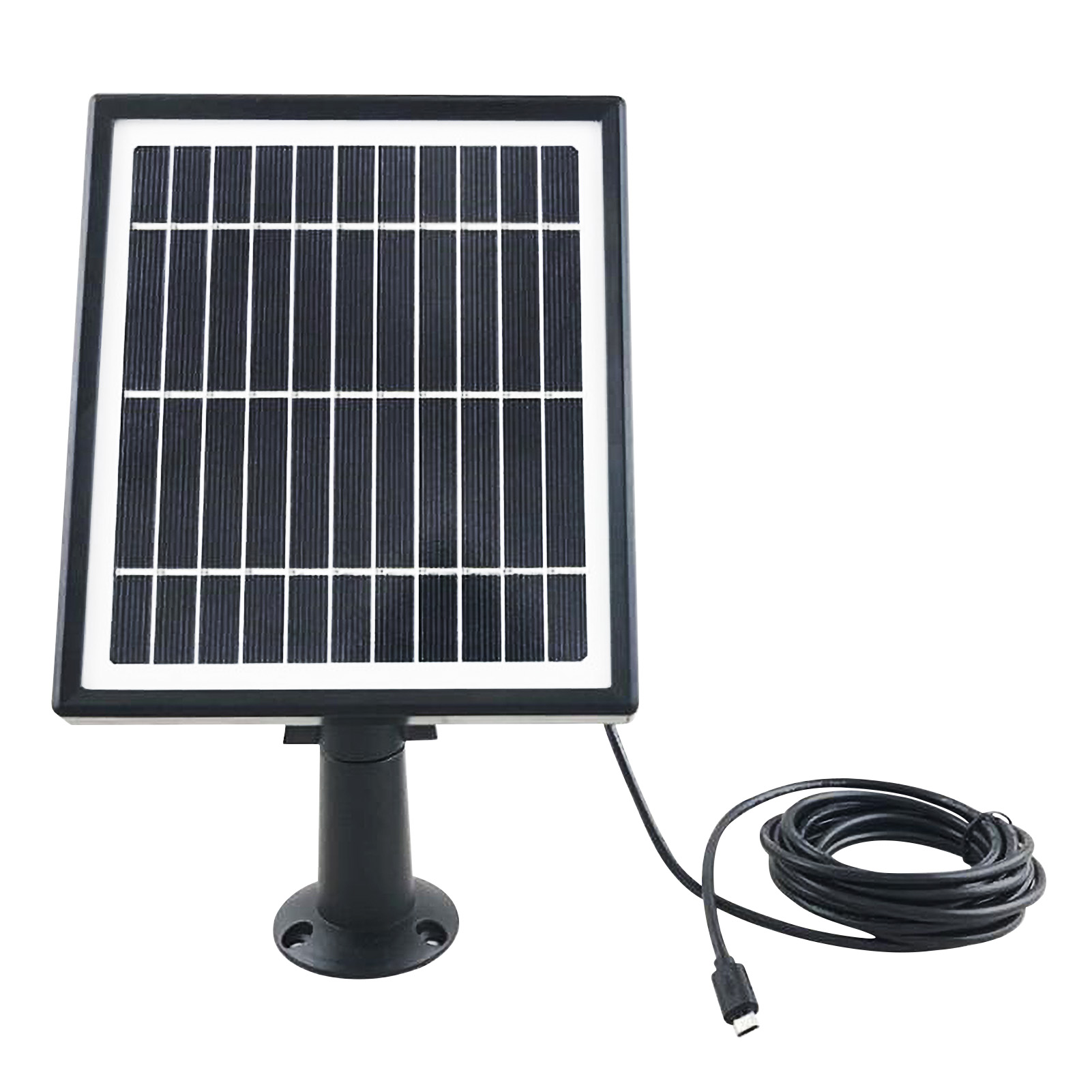5,5v 4w Solarpanel Für Sicherheitskameras, Solarladegerät Mit 3 M Kabel, Diy, Wasserdicht, Verstellbar, Wandmontage Im Außenbereich