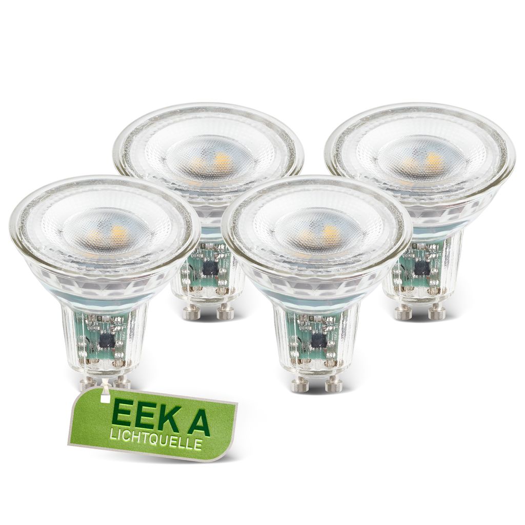 Briloner 4er Set Gu10 Led Leuchtmittel Eek A 2,5w 450lm 3.000k Warmweiß - Led Lampen Wohnzimmer Schlafzimmer