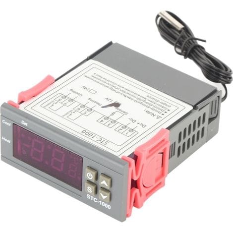 Stc-100012v Digitaler Temperaturregler, Kühl- Und Heizthermostat Mit Ntc-sensor