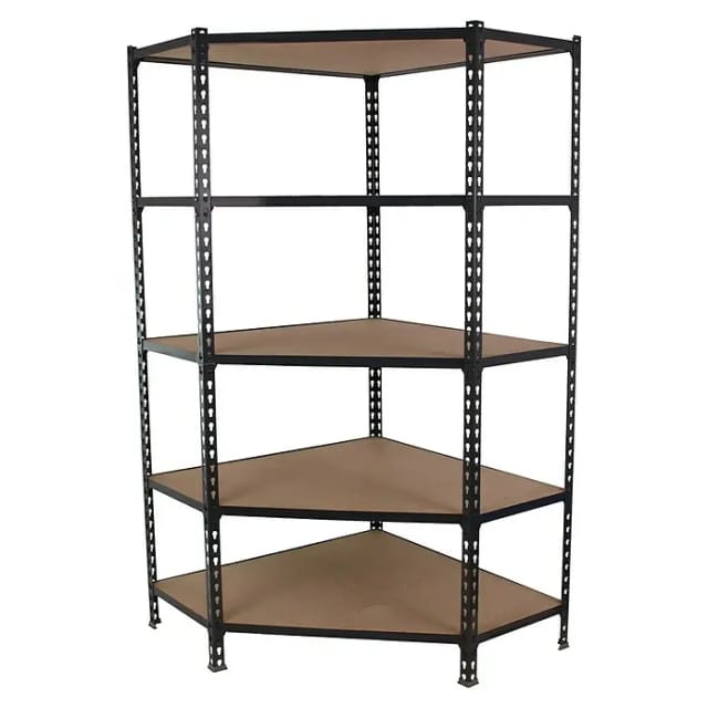 Simonrack moderne Anthrazit-Eckregal 5 Ebenen