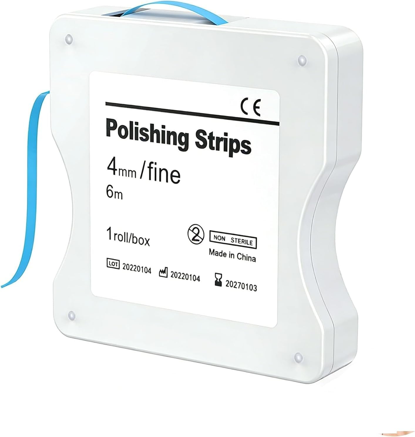 Bande De Nettoyage Dentaire En Rouleau 6 M, Bandes De Polissage Dentaire Fines 4 Mm, Bande De Polissage Dentaire Pour Finition Des Restaurations, Boîte Polissage Dentaire Compacte Non Stérile Ce
