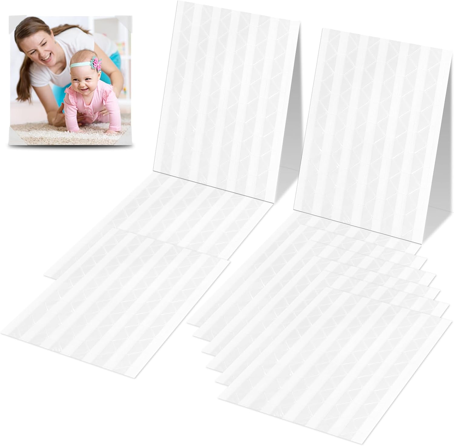 Lot De 1020 Autocollants Pour Coins De Photos, Coins De Photo Autocollants, Coins Photo Auto-adhésifs, Coins De Montage Photo, Coins Photo Pour Albums Photos, Scrapbooking Et Loisirs Créatifs