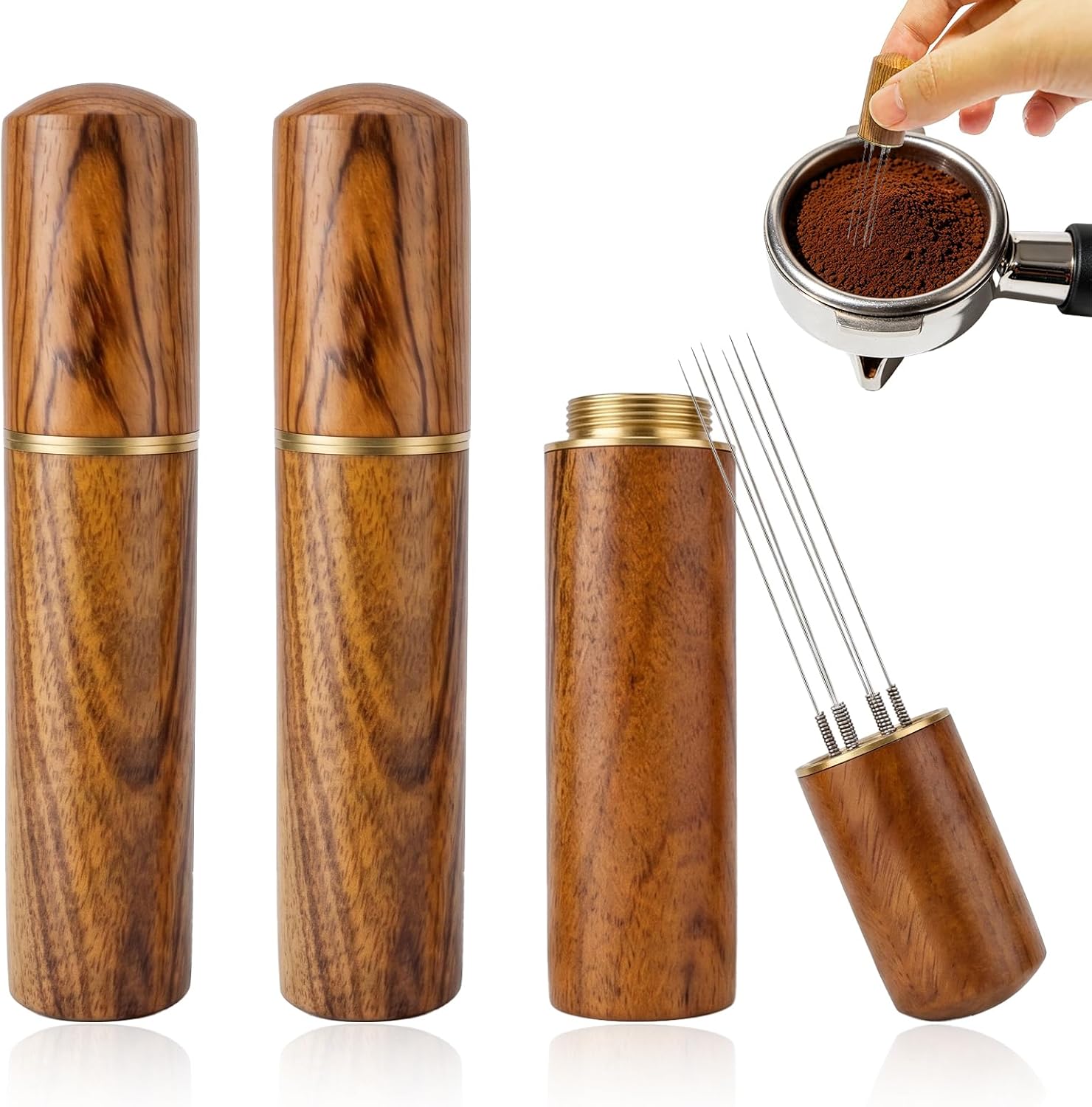 Ensemble De 3 Agitateurs À Café Expresso, 6 Aiguilles De 0,5 Mm, Outil De Dosage Précis Wdt Avec Pointes Fines Pour La Préparation De L'Expresso, Accessoire De Barista Compatible Avec Les Machines À E