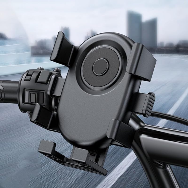 Support De Téléphone En Plastique Abs Pour Guidon De Vélo Noir