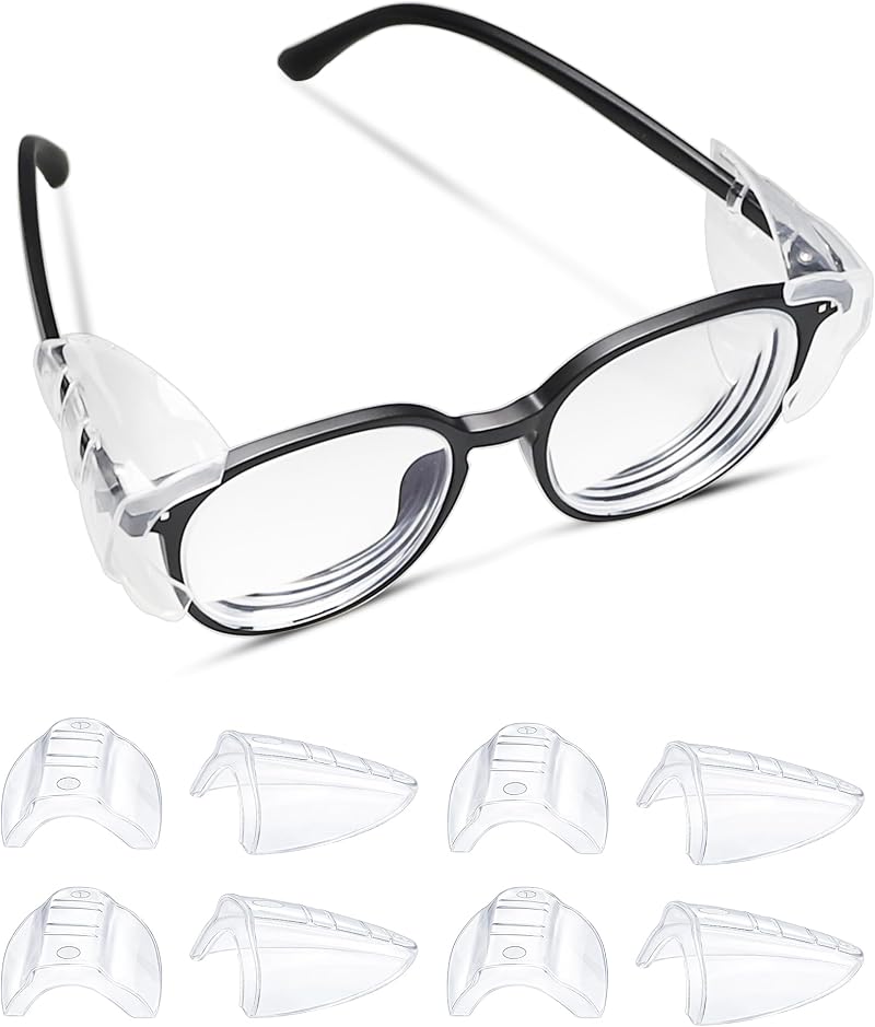 Paires De Protections Latérales Pour Lunettes De Sécurité, Écrans Latéraux Transparents Avec Clip Flexible, Lunettes De Protection Antidérapantes Pour Petites Et Moyennes Tailles