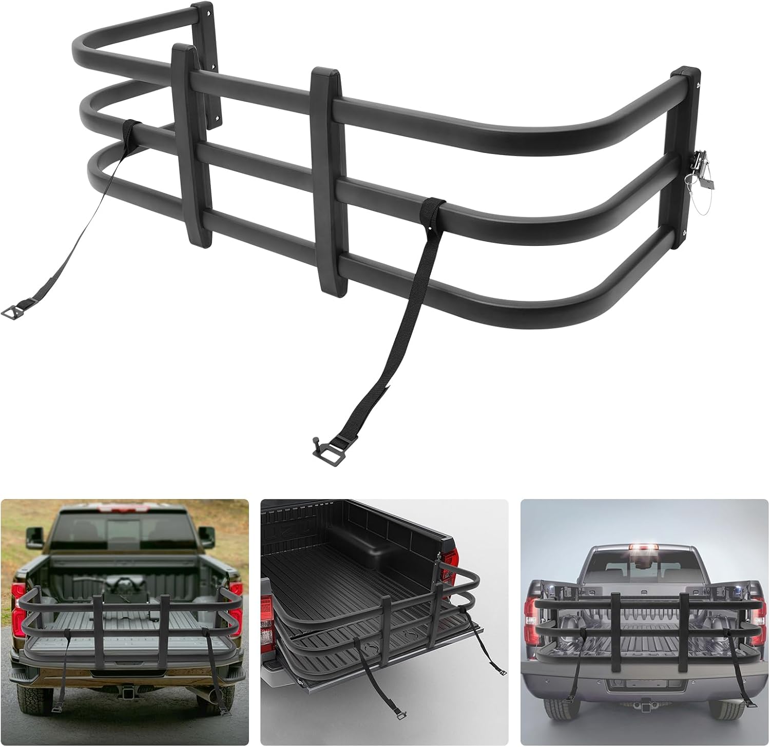 Ladeflächenverlängerung Verstellbar 122 155 Cm Aluminium Für Kleine Und Mittelgroße Pickups Erhöhter Laderaum Einfache Montage Inklusive Zubehör Und Anleitung Stabiler Transport