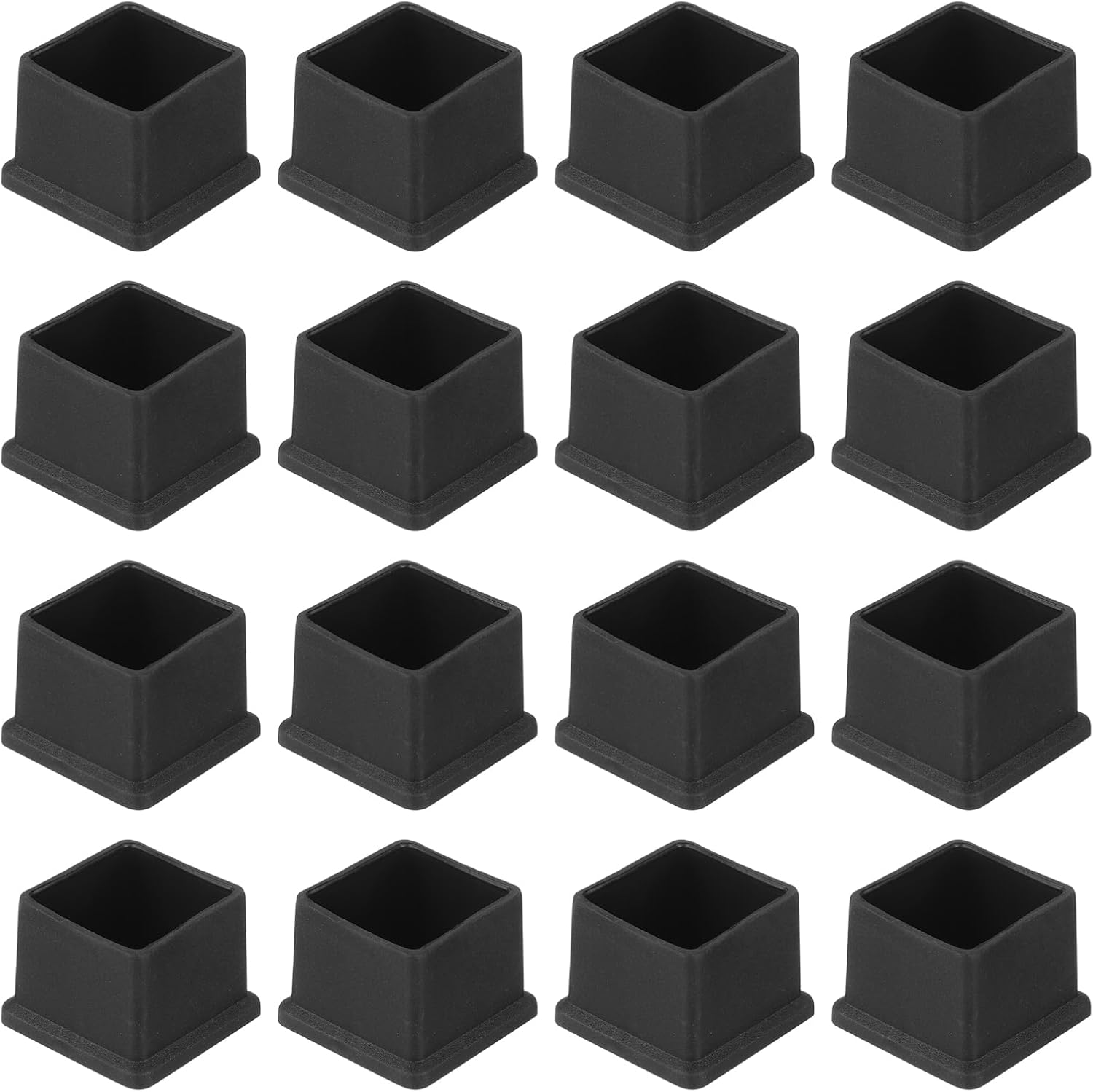 26 Quadratische Stuhlbeinschoner, Schwarze Möbelbeinschoner, Geeignet Für Tischbeine Wie Esstische Und Terrassentische