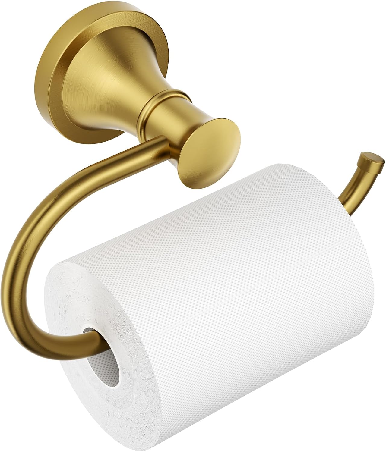 Runder, Wandmontierter Toilettenpapierhalter, Goldener Toilettenpapierhalter, Toilettenpapierspender Aus Edelstahl, Rostbeständig, Badezimmer- Und Küchenaccessoire