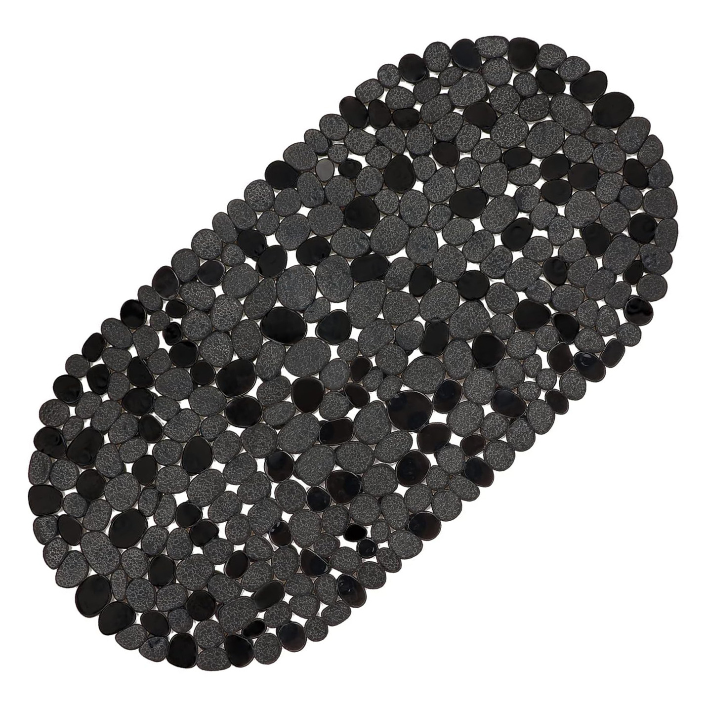 Badewannenmatte (36 X 69 Cm), Schwarz, Einfarbiges Pvc