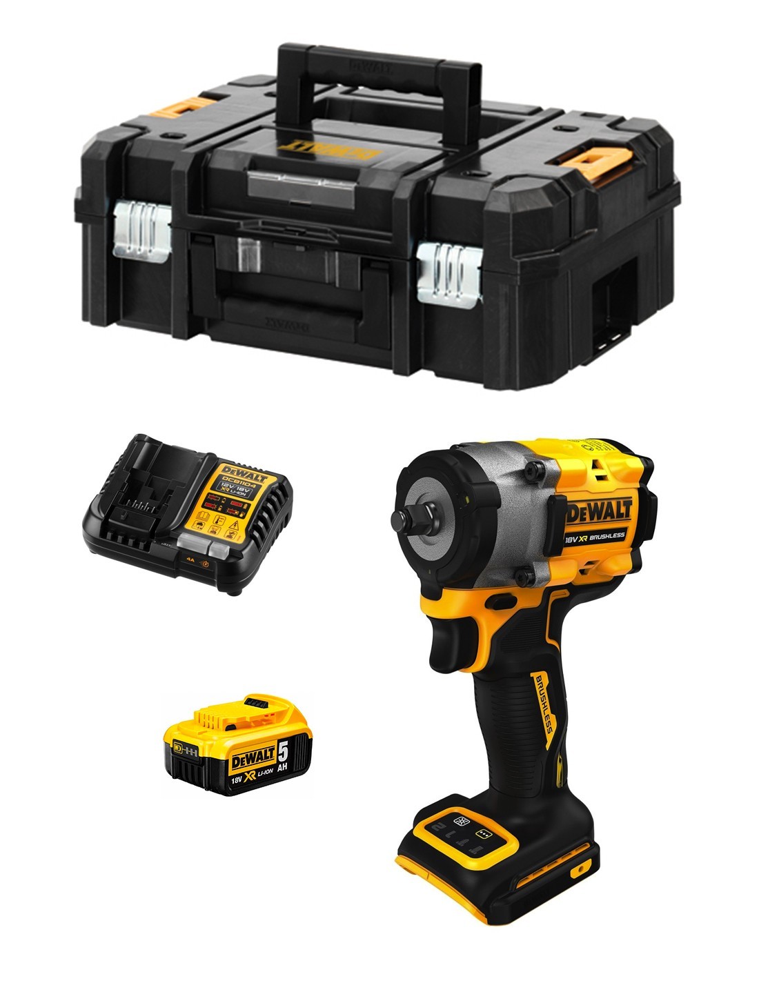 Schlagschrauber Dewalt Dcf923p1t (1 X 5,0 Ah + Dcb1104 + Tstak Ii)