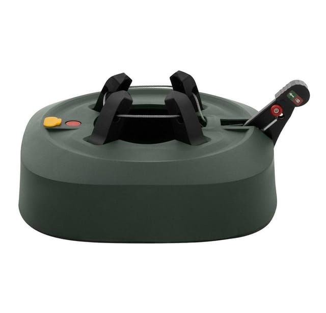 Ecd Germany Weihnachtsbaumständer Mit Wassertank Fußpedal Christbaumständer, Tannenbaumständer Für Bäume Bis 230 Cm Höhe & Ø3-13 Cm Stamm, Baumständer Mit Einseiltechnik & Kindersicherung, Grün 32 Cm