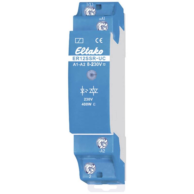 [gebraucht] B-ware Eltako Schaltrelais Er12ssr-uc 1 Schließer 400w Din-schiene Netzbetrieben 230v