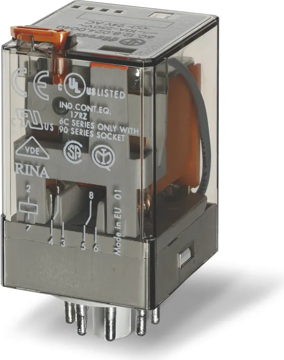 Industrie-relais Finder 60.12.8.024.0054 Testknopf Led