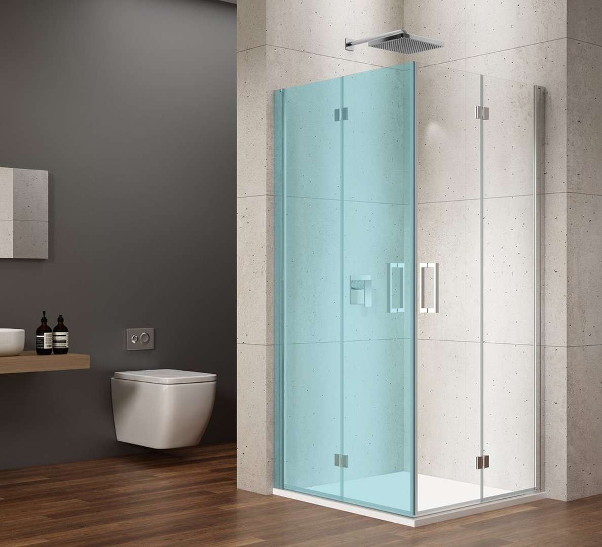 Gelco Loro - Faltbare Duschtür 90 Cm, Klarglas/chrom Gn4790