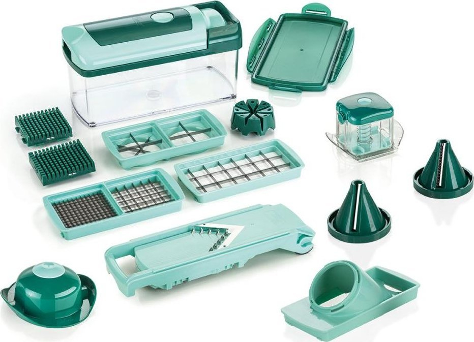 Genius Nicer Dicer Fusion Julietti Set Mintgrün 16 Teile